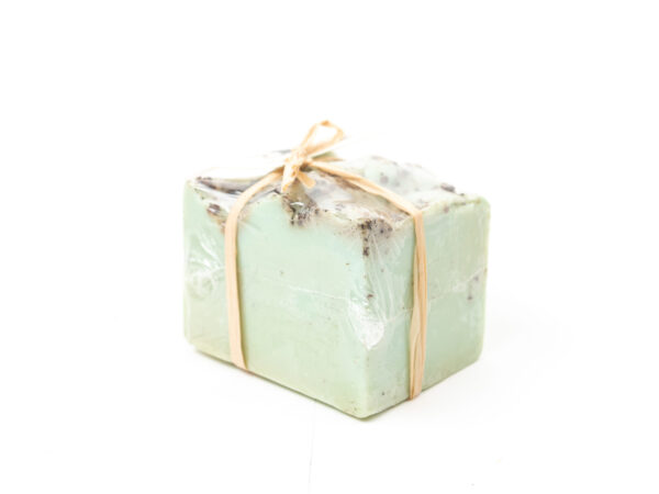 olive stone and leaves soap